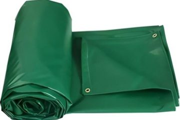 yeşil pvc polyester branda, katlanmış