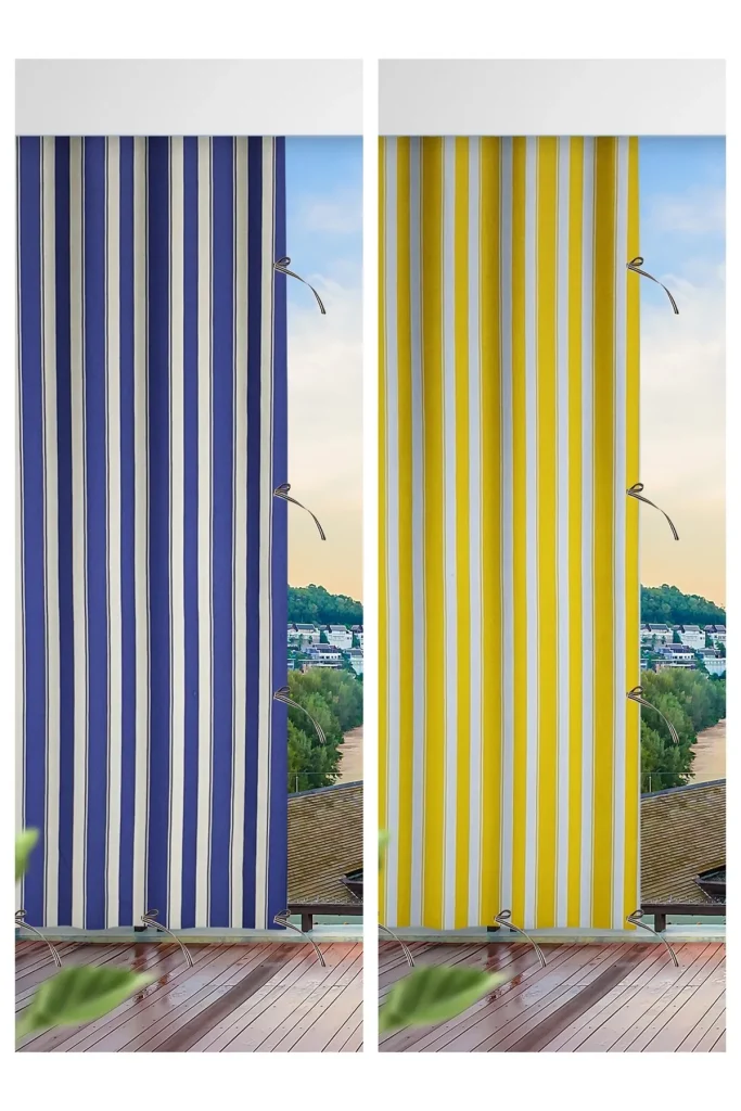 çizgili balkon bezi renk seçenekleri